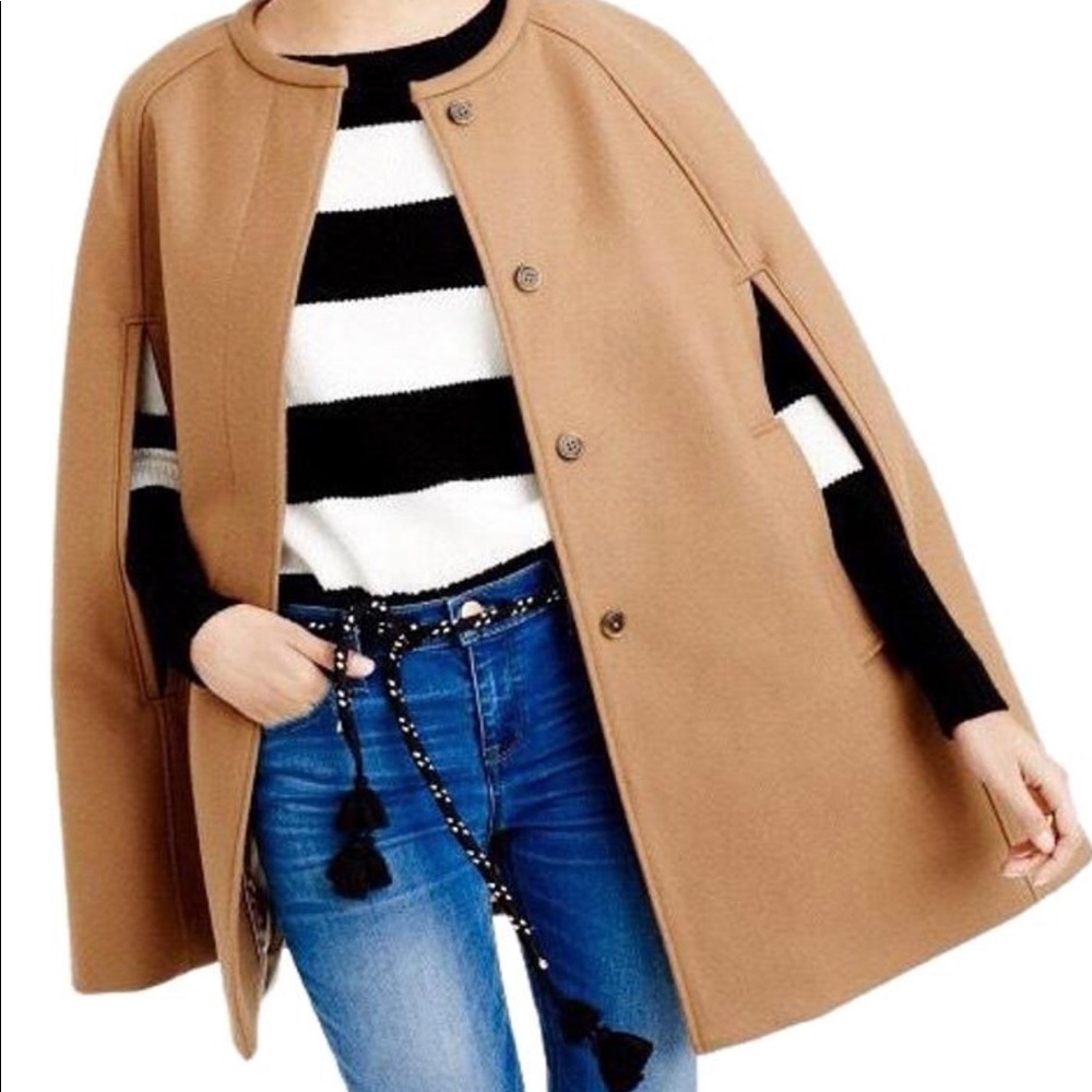 Looking to buy JCrew Camel Cape in m/l